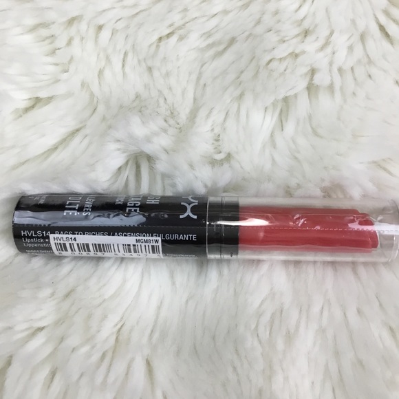 LOT of 3 NYX High Voltage Lipstick Nude Red C13 - Picture 3 of 5